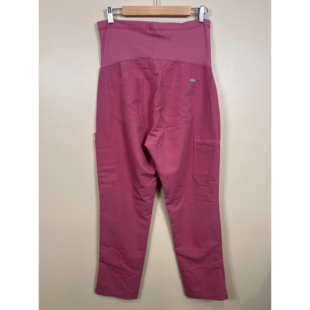 FIGS Kade Maternity Straight-Leg Scrub Pant MEDIUM Pink Cargo W19SW2043 - Picture 4 of 9